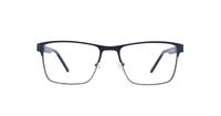 Blue Dunlop D217 Square Glasses - Front