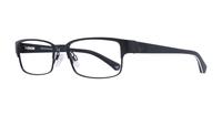 Matte Black Emporio Armani EA1036 Rectangle Glasses - Angle