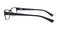 Matte Black Emporio Armani EA1036 Rectangle Glasses - Side