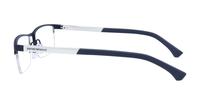 Blue Rubber Emporio Armani EA1041-53 Rectangle Glasses - Side