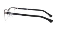Gunmetal Emporio Armani EA1041-55 Rectangle Glasses - Side