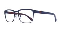 Matte Blue Emporio Armani EA1098 Rectangle Glasses - Angle
