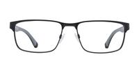 Matte Black Emporio Armani EA1105-56 Rectangle Glasses - Front