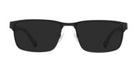Matte Black Emporio Armani EA1105-56 Rectangle Glasses - Sun