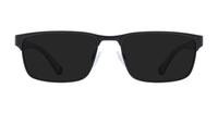 Matte Black Emporio Armani EA1105 Rectangle Glasses - Sun
