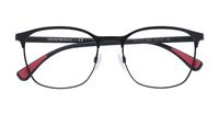 Matte Black Emporio Armani EA1114 Oval Glasses - Flat-lay