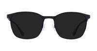Matte Black Emporio Armani EA1114 Oval Glasses - Sun