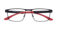 Matte Black Emporio Armani EA1124 Oval Glasses - Flat-lay