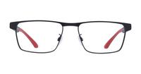 Matte Black Emporio Armani EA1124 Oval Glasses - Front
