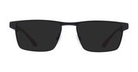 Matte Black Emporio Armani EA1124 Oval Glasses - Sun