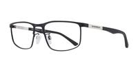 Matte Black Emporio Armani EA1131-54 Oval Glasses - Angle