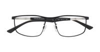Matte Black Emporio Armani EA1131-54 Oval Glasses - Flat-lay