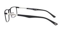 Matte Black Emporio Armani EA1131-54 Oval Glasses - Side