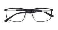Matte Black Emporio Armani EA1131 Round Glasses - Flat-lay