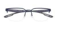Matte Blue Emporio Armani EA1137 Square Glasses - Flat-lay