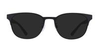 Matte Black Emporio Armani EA1139-53 Round Glasses - Sun