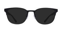 Matte Black Emporio Armani EA1139-55 Round Glasses - Sun