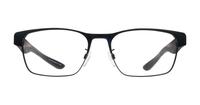 Matte Black Emporio Armani EA1141 Rectangle Glasses - Front