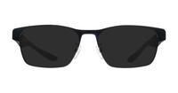 Matte Black Emporio Armani EA1141 Rectangle Glasses - Sun