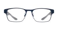 Matte Blue Emporio Armani EA1141 Rectangle Glasses - Front