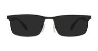 Matte Black / Rubber Green Emporio Armani EA1149-56 Rectangle Glasses - Sun