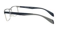 Matte Blue / Rubber Grey Emporio Armani EA1149-56 Rectangle Glasses - Side