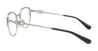 Shiny Silver / Blue Emporio Armani EA1150 Cat-eye Glasses - Side