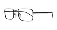 Matte Black Emporio Armani EA1153 Rectangle Glasses - Angle