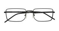 Matte Black Emporio Armani EA1153 Rectangle Glasses - Flat-lay