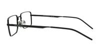 Matte Black Emporio Armani EA1153 Rectangle Glasses - Side