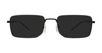 Matte Black Emporio Armani EA1153 Rectangle Glasses - Sun