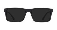 Black Rubber Emporio Armani EA3038-54 Rectangle Glasses - Sun