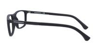 Matte Black Emporio Armani EA3069 Rectangle Glasses - Side