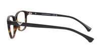 Shiny Havana Emporio Armani EA3099 Cat-eye Glasses - Side