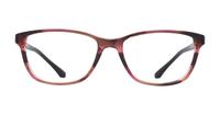 Shiny Striped Pink Emporio Armani EA3099 Cat-eye Glasses - Front