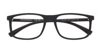 Rubber Black Emporio Armani EA3135 Round Glasses - Flat-lay