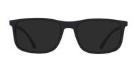 Rubber Black Emporio Armani EA3135 Round Glasses - Sun