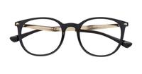 Shiny Black Emporio Armani EA3168 Round Glasses - Flat-lay