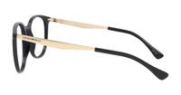 Shiny Black Emporio Armani EA3168 Round Glasses - Side