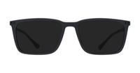 Matte Black Emporio Armani EA3169 Rectangle Glasses - Sun