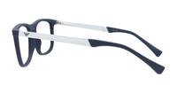 Blue Rubber Emporio Armani EA3170 Rectangle Glasses - Side
