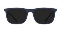 Blue Rubber Emporio Armani EA3170 Rectangle Glasses - Sun