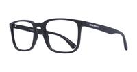 Matte Black Emporio Armani EA3178 Rectangle Glasses - Angle