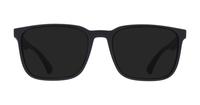 Matte Black Emporio Armani EA3178 Rectangle Glasses - Sun