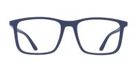 Matte Blue Emporio Armani EA3181 Rectangle Glasses - Front