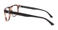 Striped Brown Emporio Armani EA3185 Rectangle Glasses - Side