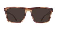 Striped Brown Emporio Armani EA3185 Rectangle Glasses - Sun
