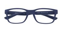 Matte Blue Emporio Armani EA3201U Round Glasses - Flat-lay