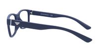 Matte Blue Emporio Armani EA3201U Round Glasses - Side