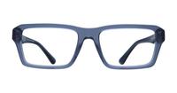 Shiny Blue Emporio Armani EA3206 -54 Rectangle Glasses - Front